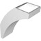 Ekena Millwork 6-in. W x 12-in. D x 16-in. H Thorton Architectural Grade PVC Knee Brace BRCP06X12X16THR - alternate 2
